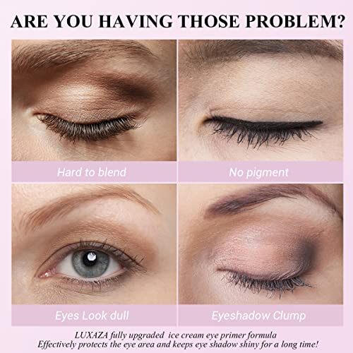 Luxaza Eyeshadow Primer,Eye Primer＆Eyeliner Primer,Cream Matte Eye Shadow Primer On Base.makeup Looks - Lasts All Day-0.35 Oz #TOP1