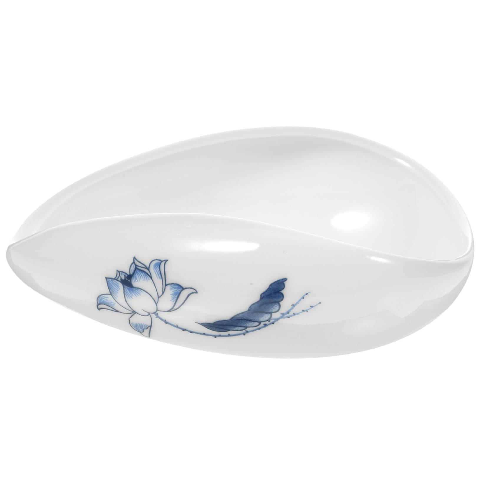 STOBAZA Ceramic Tea Spoon Chinese Art Pattern Tea Ceremony Utensil Tools Tea Scoop Traditional Chinese Style Tea Shovel Random Style