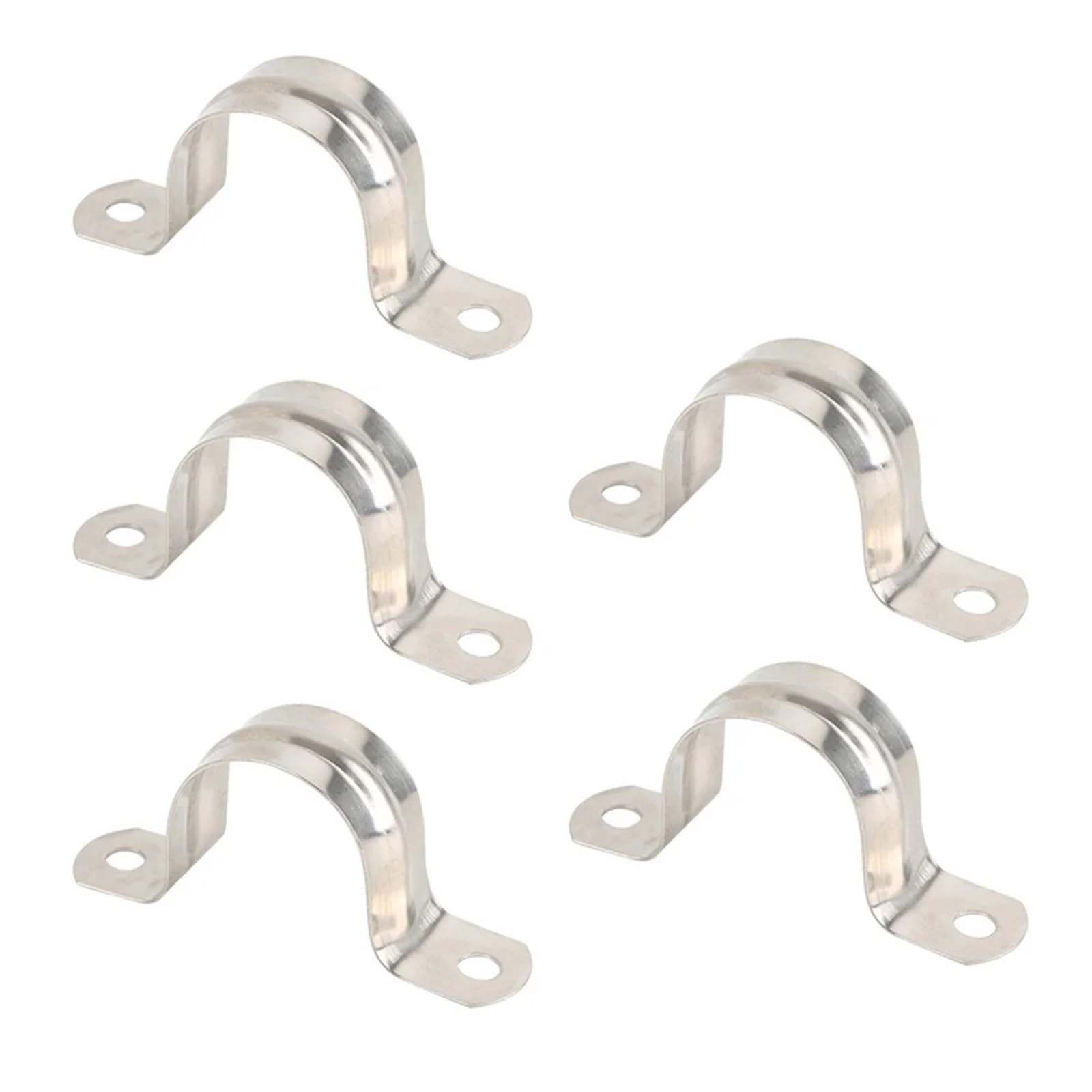 Lztdsbx One Color Stainless Steel Conduit Clamps 180Pcs Pipe Clamp Stainless Steel Sturdy Support Riding Horse U Shape Fixed Hose Fittings