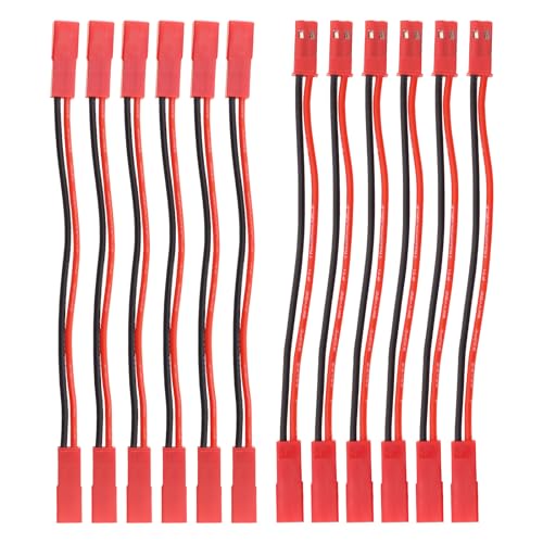 Cables de extensión JST 22 AWG macho y hembra para coche RC Traxxas TRX-4 y ventilador motor ESC