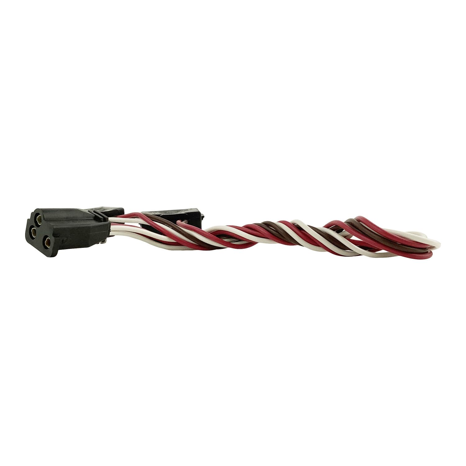 Truck-Lite Right Abngle Stop/Turn/Tail Plug | Female PL-3 Connector with 16-Gauge GPT Wire & 18 in Lead | Durable 3-Pin Right Abngle Pigtail Harness for Truck, Trailer & Bus Lighting Systems