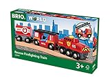 holzzug geburtstag name Lieferumfang: 1 x BRIO Holzspielzeug / Feuerwehrzug 3-tlg. / Motorikspielzeug für Kinder - ideal als Geschenk zum Geburtstag oder zu Weihnachten