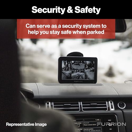 Furrion Vision S Wireless RV Backup Camera System with 4.3-Inch Monitor, 1 Rear Sharkfin, Infrared Night Vision, Wide-Angle View, Hi-Res, IP65 Waterproof, Motion Detection, Microphone - FOS43TASF