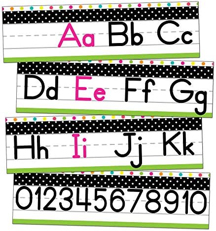 Schoolgirl Style - Simply Stylish Tropical | Alphabet Line | Manuscript Mini Bulletin Board, 8 Pieces