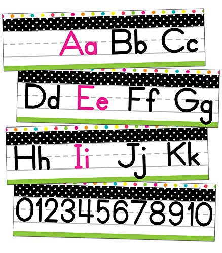 Schoolgirl Style - Simply Stylish Tropical | Alphabet Line | Manuscript Mini Bulletin Board, 8 Pieces #TOP21
