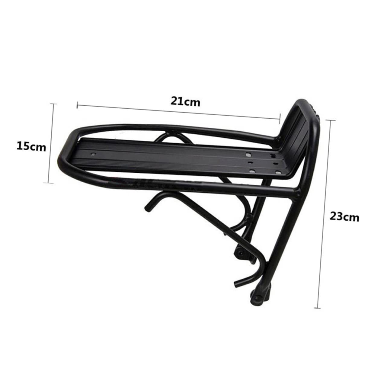 Happyyami Aluminum Alloy Bike Front Shelf Bike Cargo Rack Mount Racks for Mountain Easy Mounting Durable