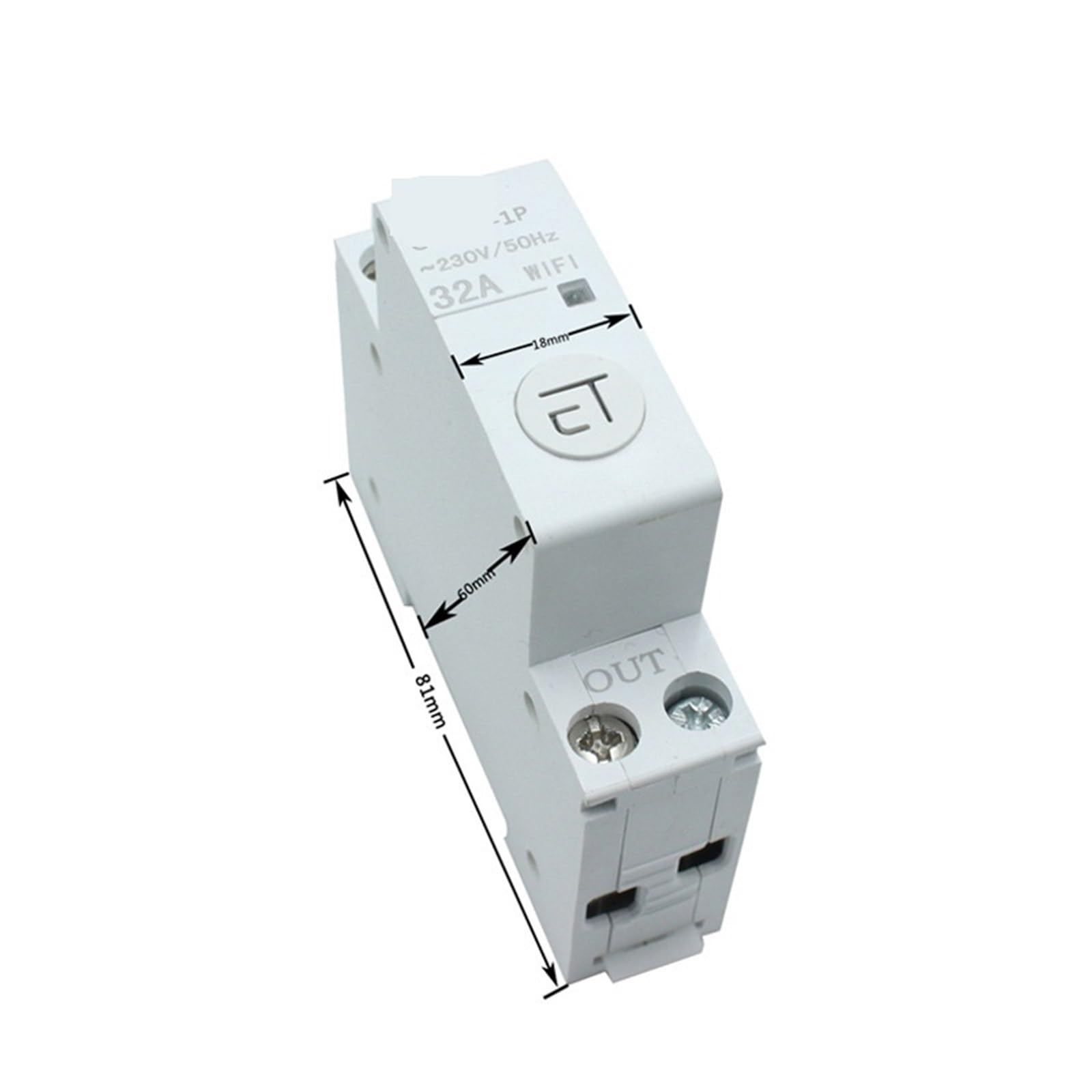 Interruttore automatico, Misuratore Di Consumo 1P+N Guida DIN WiFi Interruttore Automatico per impianti solari fotovoltaici