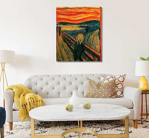Image of Tamatina Modern Art Canvas Painting | The Scream | Abstract Art Unframed painting for Home decor|Size - 13X11 Inches.m143
