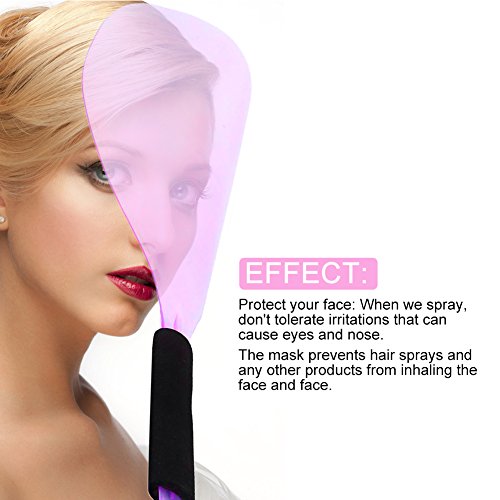 Máscara de plástico protectora para spray de cabello miniatura 6