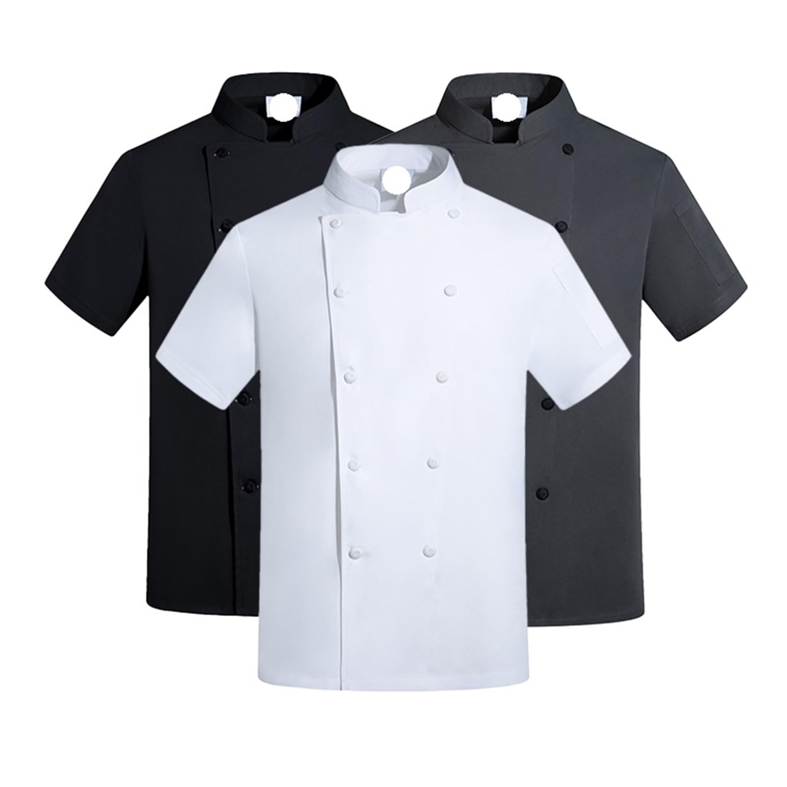 Divisa da cuoco Giacca da cuoco for uomo, panetteria, caffetteria, servizio di ristorazione, uniforme sul posto lavoro, camicia cucina, for donna, abbigliamento per chef