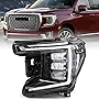 FIONE - For GMC Yukon / Yukon XL LED Headlight Assembly 2021 2022 Replacement Headlamp Left Driver Side LH 84898701 GM2502515
