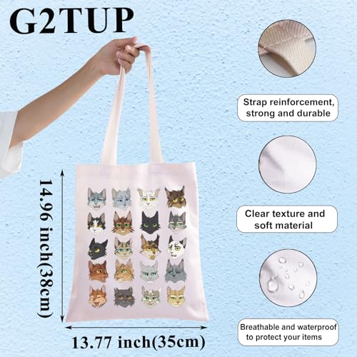 Bolsa Tote de Lona para Fans de Novelas de Gatos miniatura 4