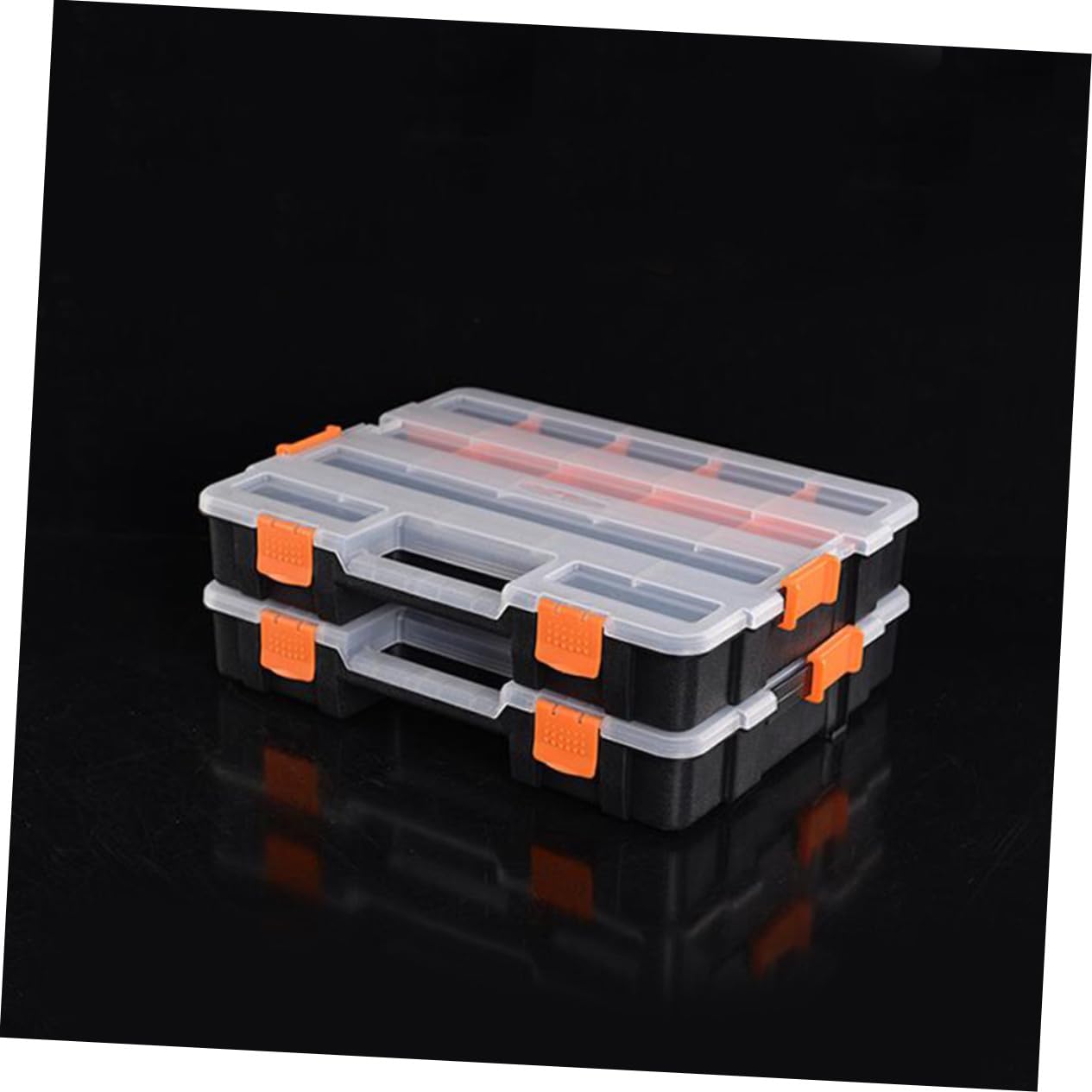Homoyoyo Caja De Componentes Compartimentos Componentes Electrónicos Portable Soporte De Tornillo Cesta De La Escalera Florero De Lata De Leche Caparazón Superpuesto