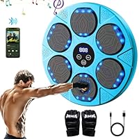 Swetfela Music Boxing Machine,Bluetooth Musik Box Maschine mit Boxhandschuhen,9 Geschwindigkeitsmodi Musik Box Machine,LED Boxmaschine mit Musik Erwachsene,Boxen Kinder,Stressabbau