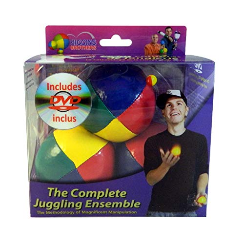 Higgins Brothers Juggling Balls set of 3 and How to Juggle DVD - The Complete Juggling Ensemble
