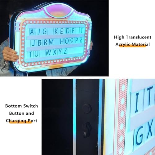 LED Night Club Birthday Wine Bottle Presenter, VIP Bottle Service Sign Display LightsClub Signs for Bottle Service Letter Bottle