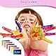 MXTIMWAN 6 Stück Kinder Farbe Stempelkissen, 24 Farben Farben Fingerabdruck Stempelkissen, Abwaschbar Ungiftig Tinte Stamp Pad für Papier Handwerk, Stoff Malerei, DIY, Geburtstag Geschenk