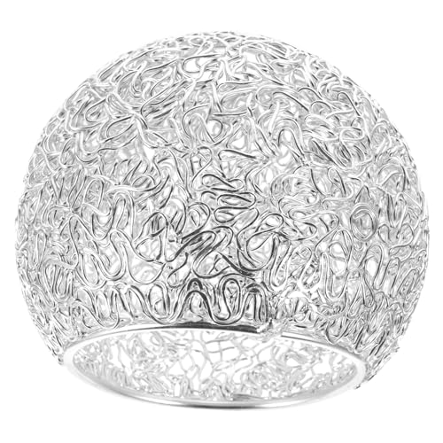Abat-jour suspendu en métal argenté TOYANDONA pour luminaire décoratif et applique de salon