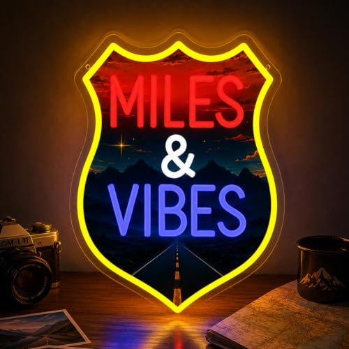 Image of Miles & Vibes LED Neon Sign for Wall Decor