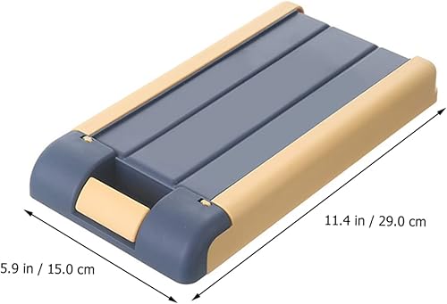 Miniatura 4 de EXCEART Caja de almacenamiento con cajón, cajón de almacenamiento oculto, cajón de mesa oculto, bandeja de cajón autoadhesiva, bandeja para lápices,