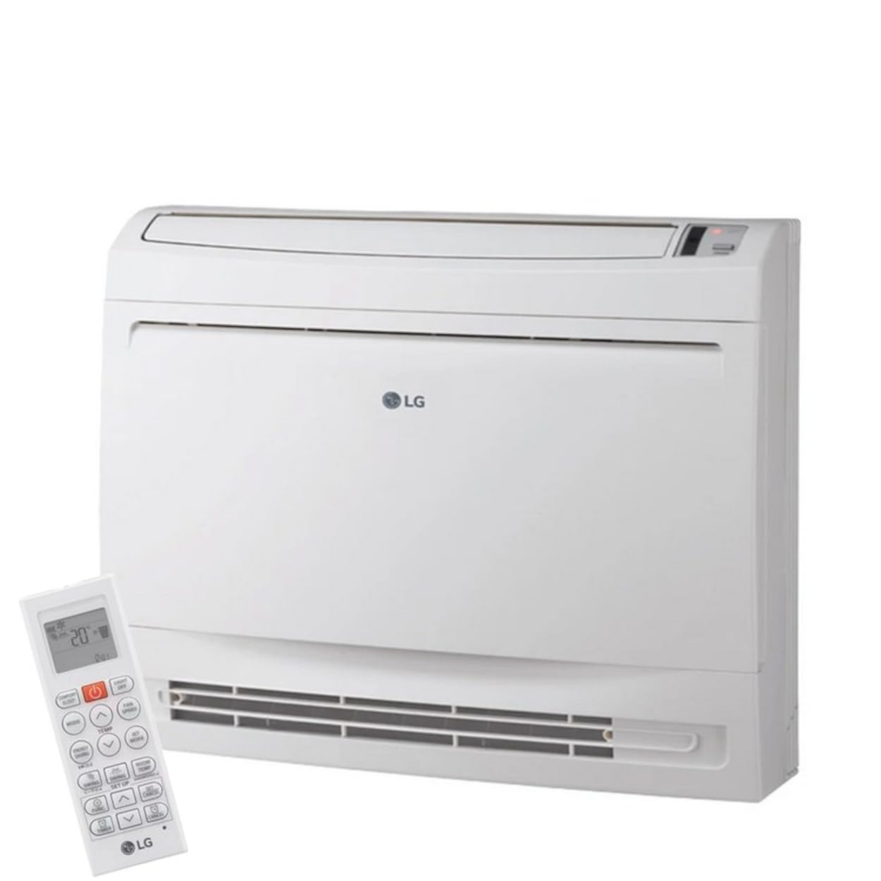 LG Unidad Interior Consola 12000 Btu UQ12F.NA0 para Sistemas Mono o Multisplit, Consola de Suelo para Aire Acondicionado, Bomba de Calor 4 kW, Frío 3,5 kW, R32, Blanco (Unidad Exterior No Incluida)