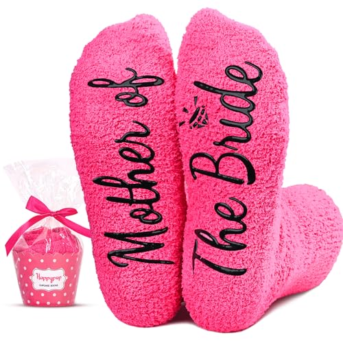 HAPPYPOP Mother of The Bride Gifts - Wedding Gifts for Mom Of The Bride, Wedding Socks for Mother in Law
