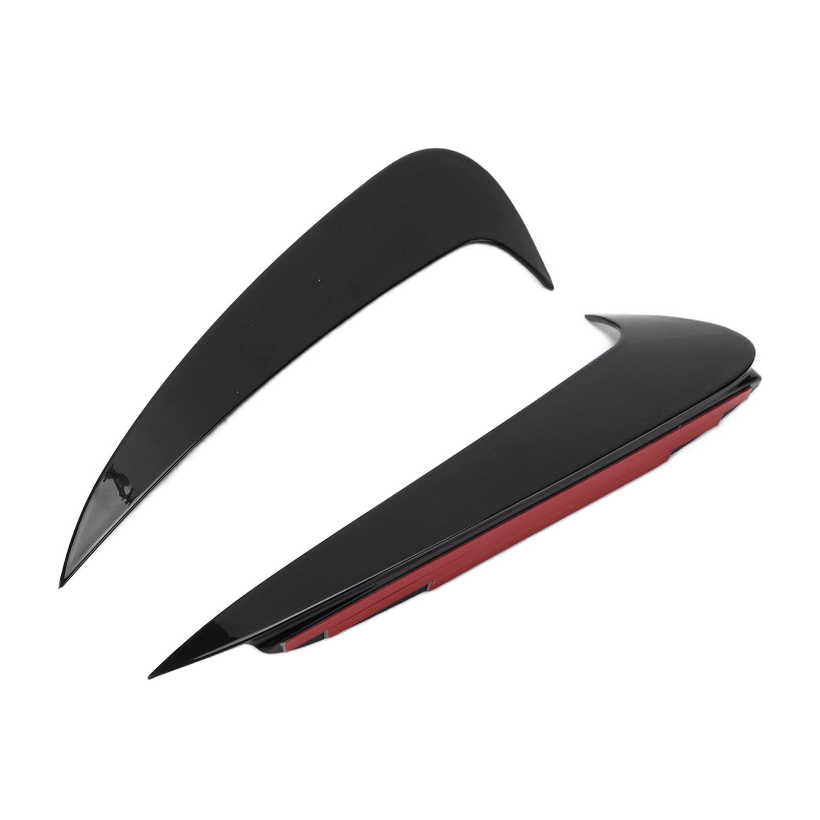 Auto Heckstoßstange Seitenflossen, ABS Heckstoßstange Spoiler Lip Splitter Schwarzer Ersatz für C Coupe C205 2015+, 2 Stück