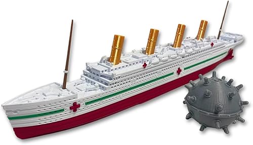 TitanicToyCo HMHS Britannic Modelo de barco 1 pie de largo totalmente montado, modelo de barcos, juguetes británicos para niños, modelo de crucero