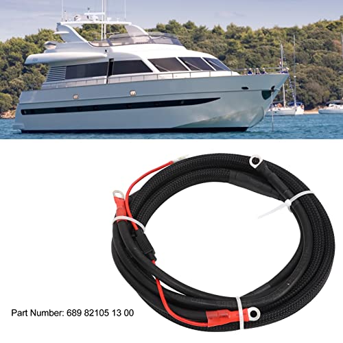 Jopwkuin Battery Cable, 689 82105 13 00 Portable Outboard Power Cable Lightweight For Outboard Engine #TOP1