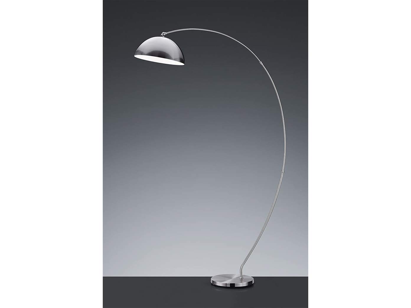 LED vloerlamp Dent, CCT, 2-lamps, nikkel