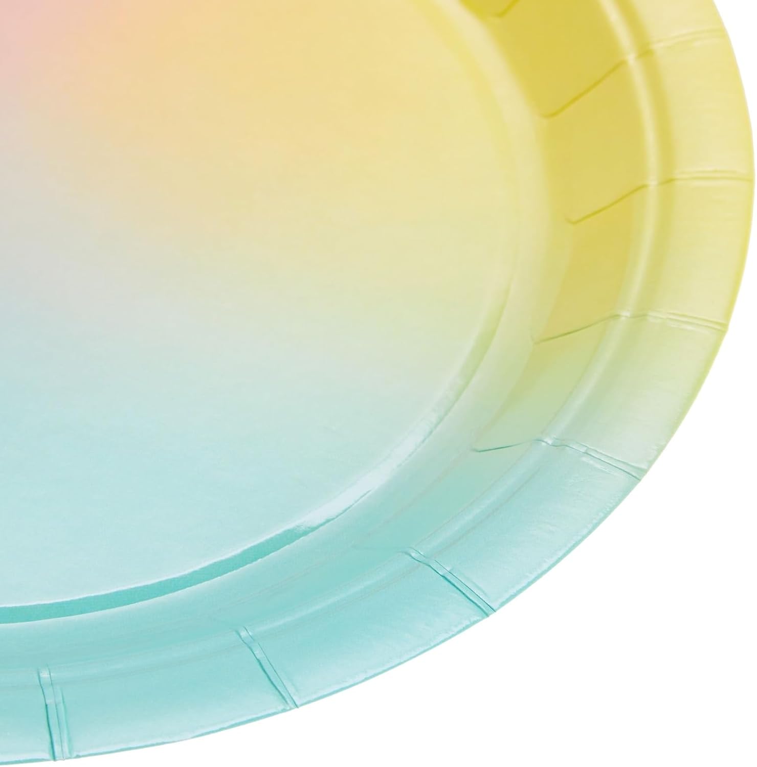 Rainbow Party Supplies, Pastel Paper Plates (9 in., 80 Pack)