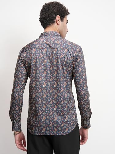 Image of Highlander Men's Shirt | Paisley Print | Slim Fit | Button Closure | Elegant & Bold for Special Occasions | Shirt for Man | Men Shirts | Casual Shirt for Men
