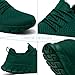 RJYWGS Running Shoes for Men Womens Walking Tennis Gym Sneakers Slip On Comfortable Lightweight Athletic Workout Fashion Sports Shoes Green Size Women 14/ Men 12.5