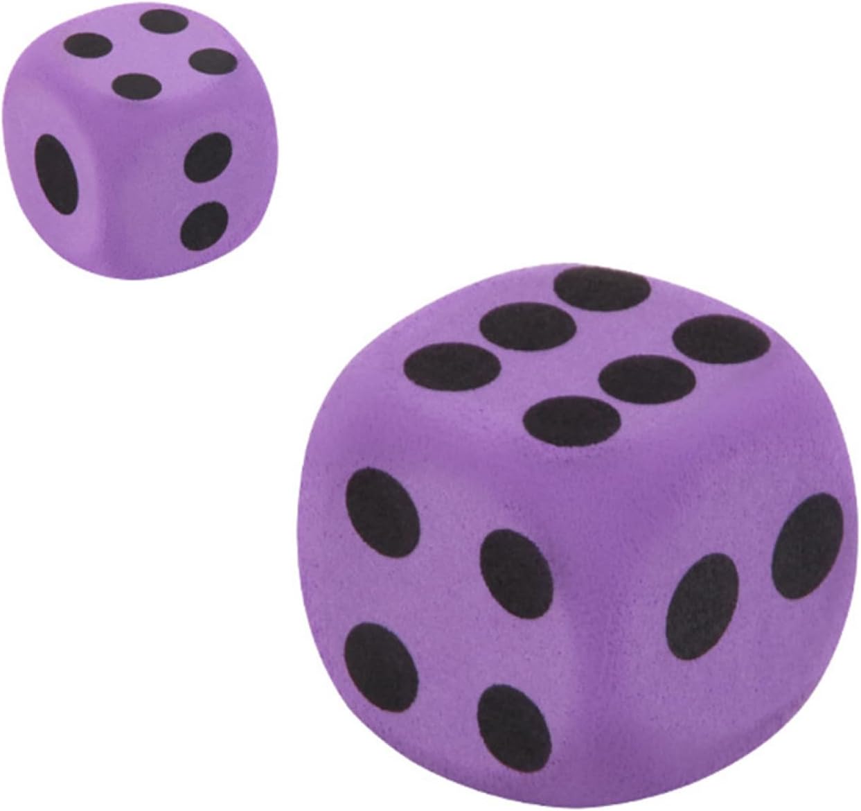 Dice for Kids - Lightweight Colorful Foam Dot Dice - Funny Dices, Use for Kids, Classrooms, Math Games, Building Toys, XParty Suppxlies