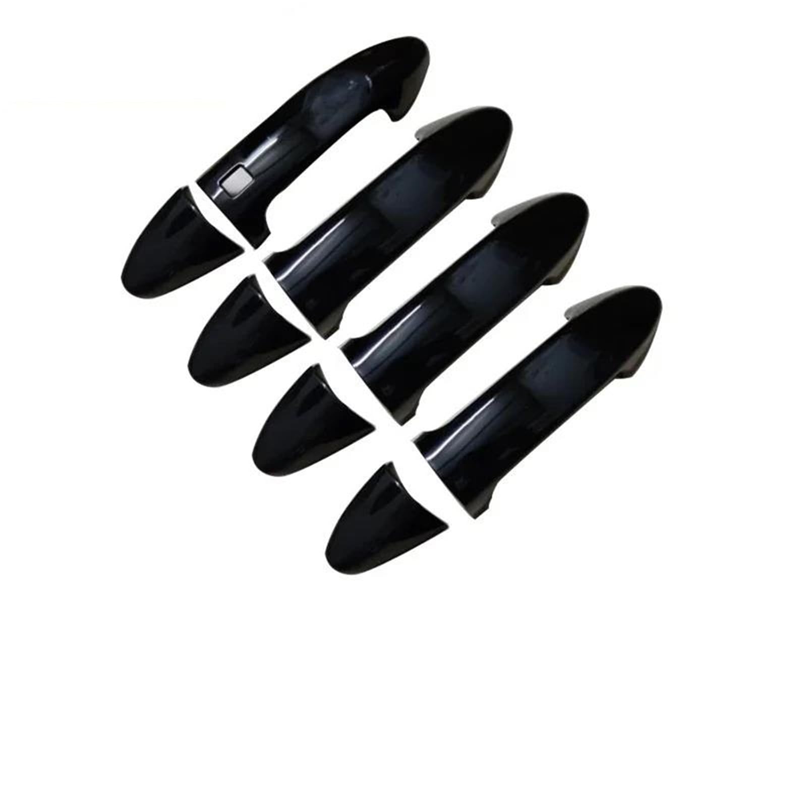 Kjhopy Style2 For Ford For Ecosport Bk Mk2 14~23 Chrome Car Door Handle Cover Trim 4Pcs Chromium Styling Decoration Exterior Parts Exterior Door Handle(Style2)