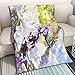 QTRT Série Violet Evergarden Motif Couverture Imprimé 3D Cartoon Anime Characters Doux en Peluche Flanelle Blanket Quilt Anime Fans Otaku Literie Cadeau