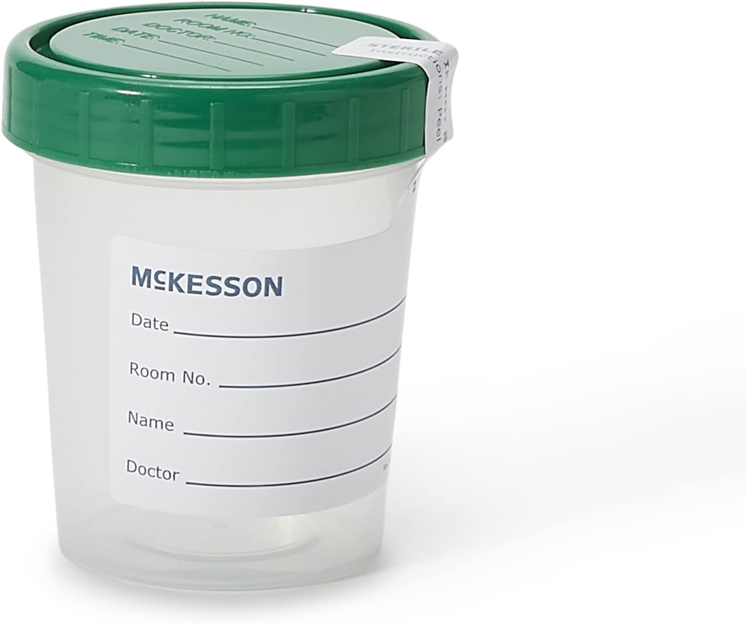 McKesson Specimen Cups with Lids, Urine/Pee Cups, Sample Containers, Leak Resistant, 4 oz / 120 ml, 100 Count