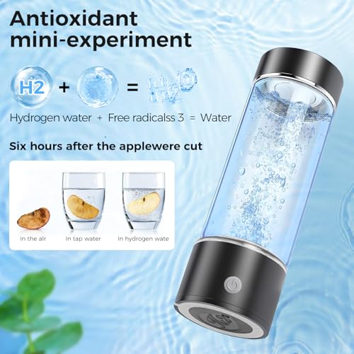 ZUCKBOX Hydrogen Water Bottle, Large Hydrogen Water Bottle Generator, Portable Rechargeable Hydrogen Water Machinewith SPE Technology for Home, Office, Travel, Sport - Image 4