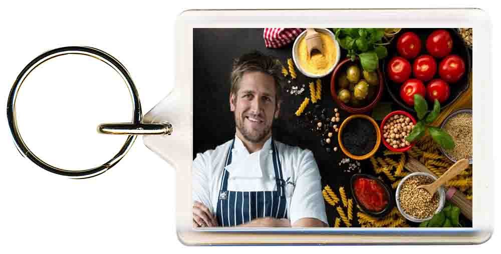 Celebrity Chefs Curtis Stone Keyring 50mm x 35mm