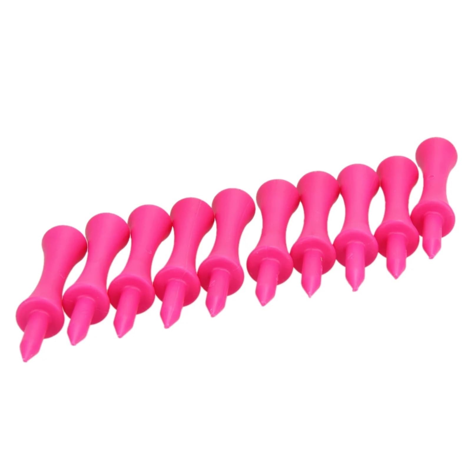Golf Tee 100 Stücke Rosa Kunststoff Castle Step Grad Golf-Tees bis Höhe Outdoor-Training Golf Nägel 39mm FüR Einen Idealen Abschlag