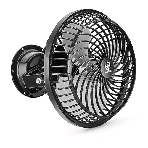HM 9 inch Premium Cabin Fan 225 MM | Ultra High Speed 3 Blade Fan | 3 in 1 Multipurpose (Wall Fan | Ceiling Fan | Table Fan) | 1 Year Warranty | (Pack of 1) (Black)