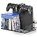 Produktbild Borangame GameVspaceSwap, Vertikale Unterstützung für Playstation PS4, PS4 Slim und PS4 Pro, Xbox One X und One S, Platz für Zwei Controller und 22 Spiele, Ständer aus Metall, Schwarz