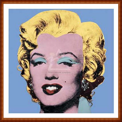 アメリカ油彩 アンディ・ウォーホル「人物」サイン　F6額装済み 肉筆手描き アメリカ油彩 アンディ・ウォーホル「人物」サイン F6額装済み