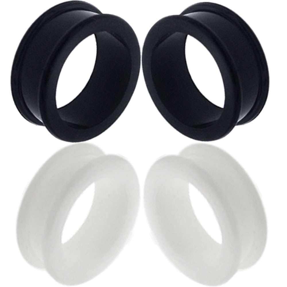 GOMODBODY(Made From Silicone) Flexible Silicone Flesh tunnel Gauge Stretcher Expander Ear Piercing available size 2g (6mm) to 1 3/16'' (30mm)'
