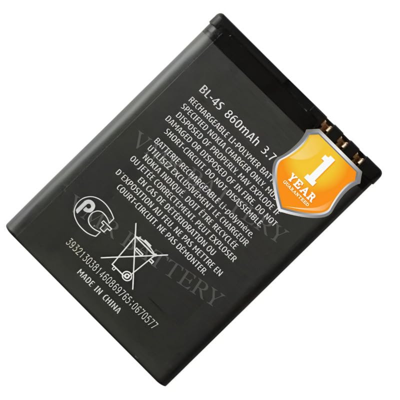 Image of Original BL-4S Battery Compatible for Nokia X3-02 - (860mAh) - 1 Year Warranty K7