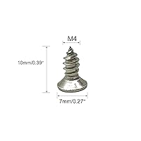 Vista 3 de Tornillos de madera M4x10mm, tornillo Phillips de cabeza plana de acero inoxidable, tornillo autorroscante de cabeza avellanada Phillips