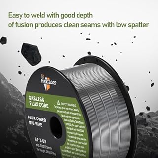 HAXIAOER Flux Core Welding Wire 0.9mm 1.0KG, E71T-GS MIG Welding Wire Mild Steel Gasless Welding Wire Without Gas-self Shielded Stainless Steel Wire for MIG Welders, 3 Pack