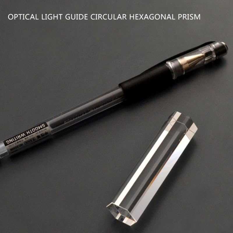 Generic Xuanthang C5AC Optical Glass Hexagonal Prism Teaching Light Spectrum Physics & Photo Photography Cylindrical Prism School