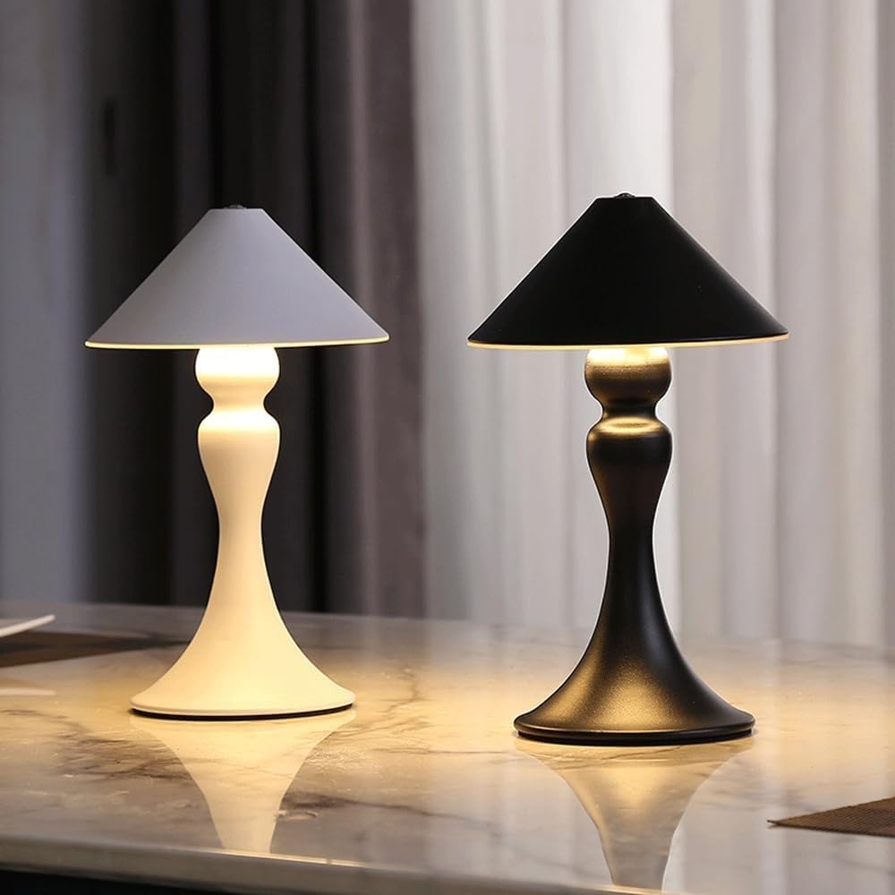 Vintage Classic LED Tembarm Interrupteur Touch Ambience Petit Bureau Lumière Lumière Matériel Restauration Acrylique Café de Bureau Lampe USB USB CHARGETT Innovate