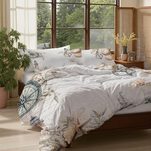 Housse de Couette Microfibre Douce 220x240 Rétro